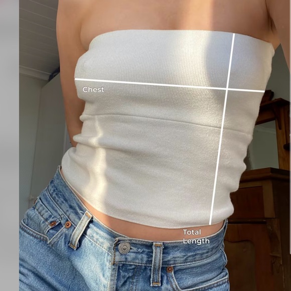 DJERF AVENUE tube top sugar NWT - small - Picture 13 of 15